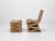 Easy Edges Wiggle Side Chair with Stool by Frank Gehry for Vitra, Set of 2, in Flawless conditions. Designed 1970 to 1979...