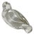 Vintage Val Saint-Lambert Crystal Dove Sculpture For Sale