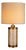 Italian Pollux Table Lamp in Burnished Metal For Sale