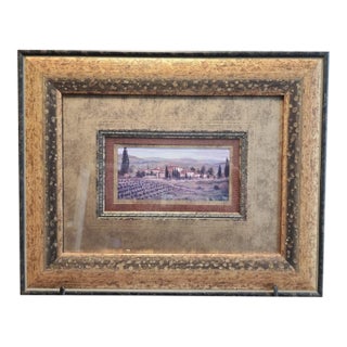 Joe Sambatoro Vintage Tuscan Landscape Print For Sale