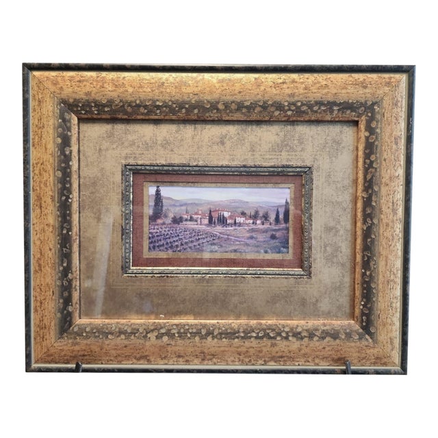 Joe Sambatoro Vintage Tuscan Landscape Print For Sale