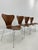 Model 3107 Chairs in Teak by Arne Jacobsen for Fritz Hansen, 1974s, Set of 4 For Sale - Image 6 of 11