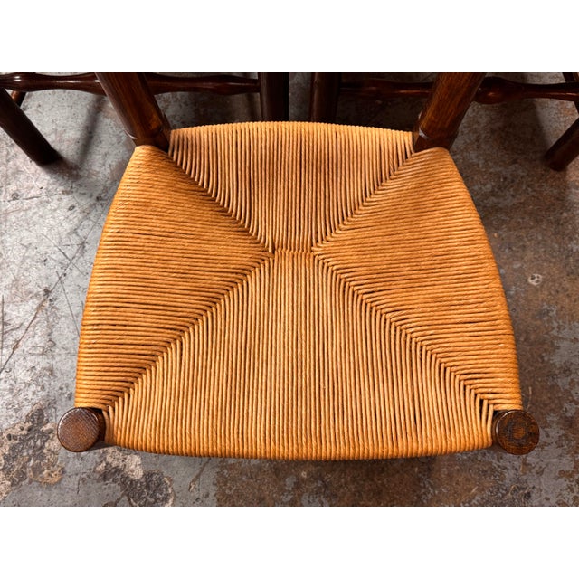 Wood Collection Reproductions Ladder-Back Dining Chairs, Set of Twelve For Sale - Image 7 of 12