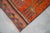 1970s Vintage Hand Knotted Turkish Rug Orange Gray Kitchen Runner 2x11 Rare Mythological Ancient Aliens Motif Rug For Sale - Image 10 of 12