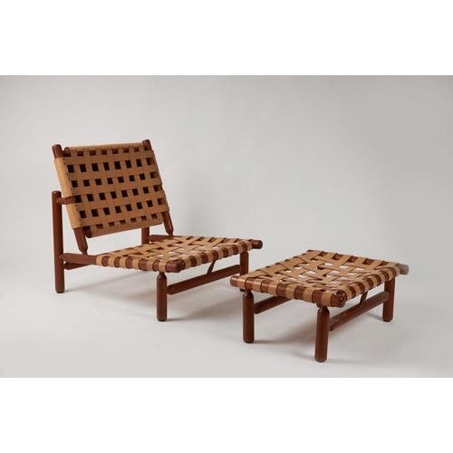 Armchairs with Ottoman by Tapiovaara for La Permanente Mobili Cantu’, Set of 3 For Sale - Image 9 of 10