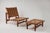 Armchairs with Ottoman by Tapiovaara for La Permanente Mobili Cantu’, Set of 3 For Sale - Image 9 of 10