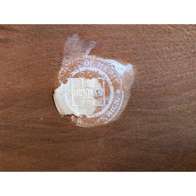 Vintage Hekman Leather Top Inlaid Federal Style Coffee Table For Sale - Image 9 of 9