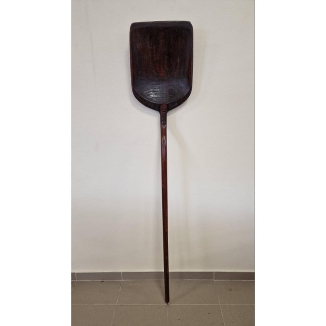 Handmade Wooden Shovel with Engraved Initials For Sale - Image 3 of 10