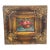 1960s Lovely Small Floral Oil on Board Painting With Antique Frame For Sale