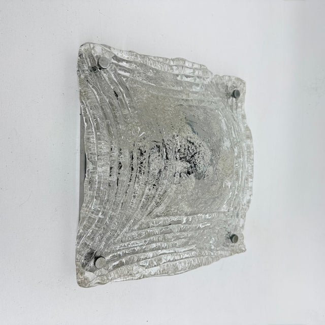 Mid-Century Hand Blown Murano Glass Ceiling Lamp from Mazzega, 1970s For Sale - Image 13 of 18