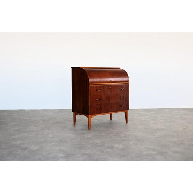 Mid-Century Modern Vintage Swedish Secretary Cabinet from SMI, 1960s For Sale - Image 3 of 10