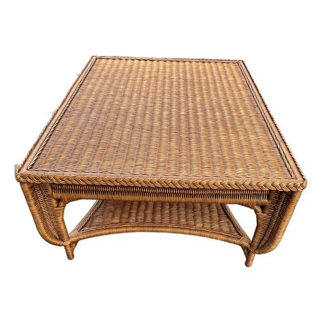 Ralph Lauren Wicker Coffee Table For Sale