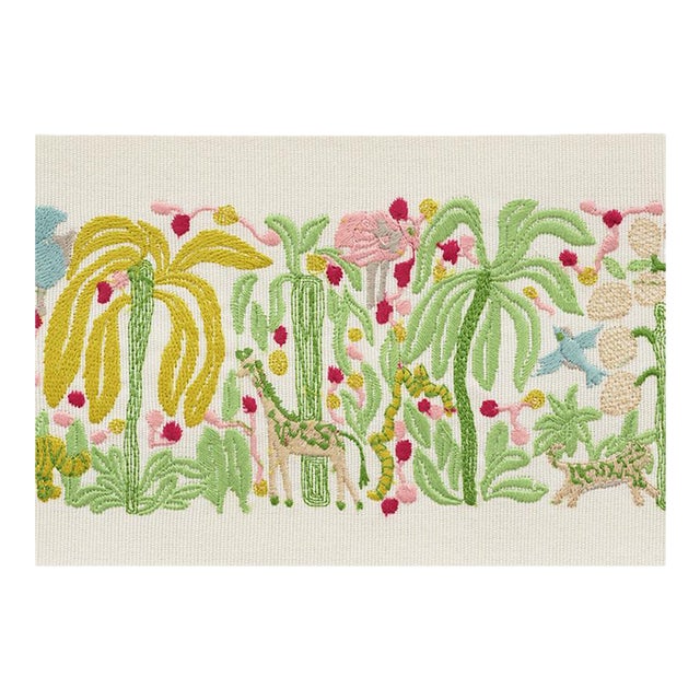 Sample - Schumacher Rousseau Tape in Citron For Sale