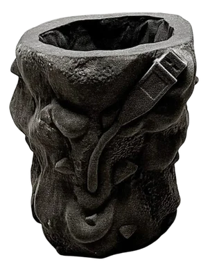 Sand Container Medium Sculptural Planter in Quartz Sand by Jacob Egeberg