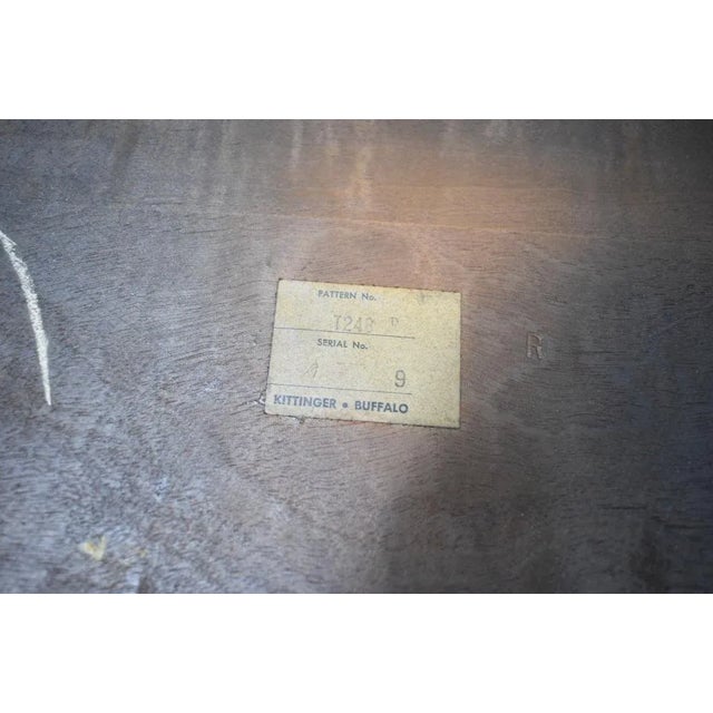 Brown Mid 20th Century Set of Three Kittinger Williamsburg Style Mahogany Nesting Tables For Sale - Image 8 of 8