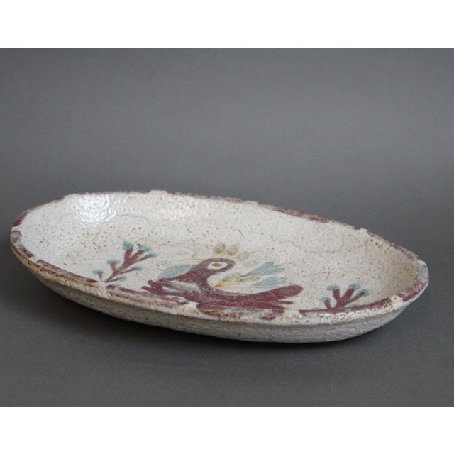 Vintage French Ceramic Tray by Gustave Reynaud. 1960s For Sale - Image 13 of 14