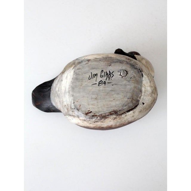 Vintage Hand Carved Canvasback Duck Decoy For Sale - Image 12 of 12