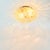 1960s Large Mid-Century Modern Amber Bubble Glass Ceiling Light/Flush Mount by Helena Tynell for Limburg, Germany, 1960s For Sale - Image 5 of 10