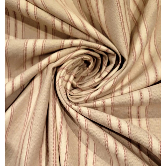 Textile Ralph Lauren "Armagnac" Reversible Linen Blend Ticking Stripe- 5 Yards For Sale - Image 7 of 10