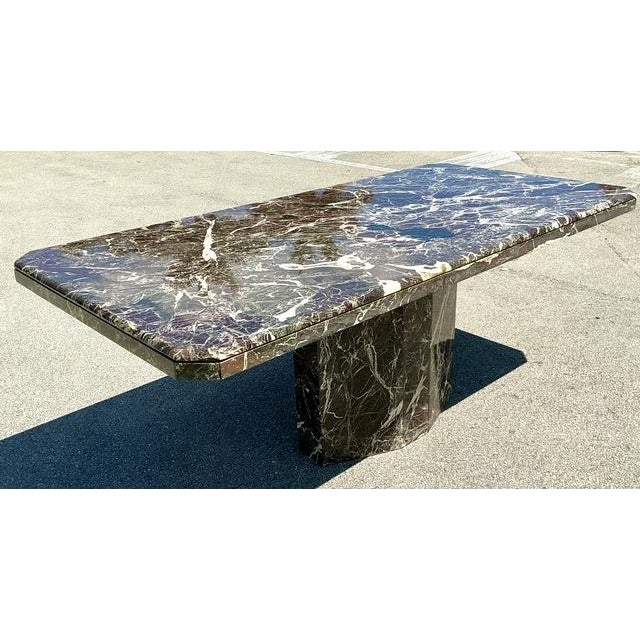Stone Vintage 1970s Italian Rosato Lavanto Stone Dining Table For Sale - Image 7 of 13