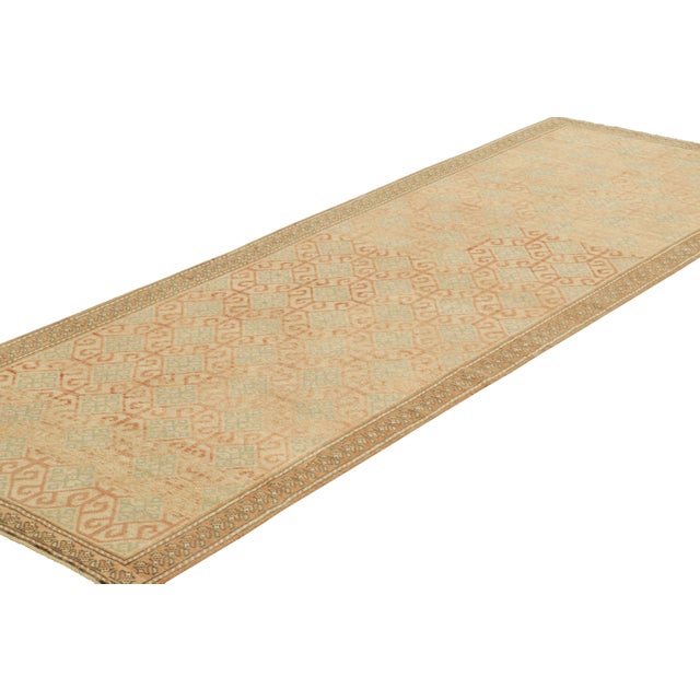 Rug & Kilim Vintage Zeki Müren Runner Rug With Polychrome Diamond Patterns, From Rug & Kilim For Sale - Image 4 of 7