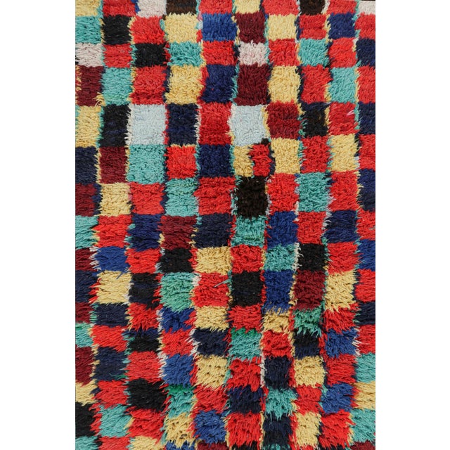 Moroccan Vintage Moroccan Rug With Polychromatic Geometric Patterns, From Rug & Kilim For Sale - Image 3 of 7