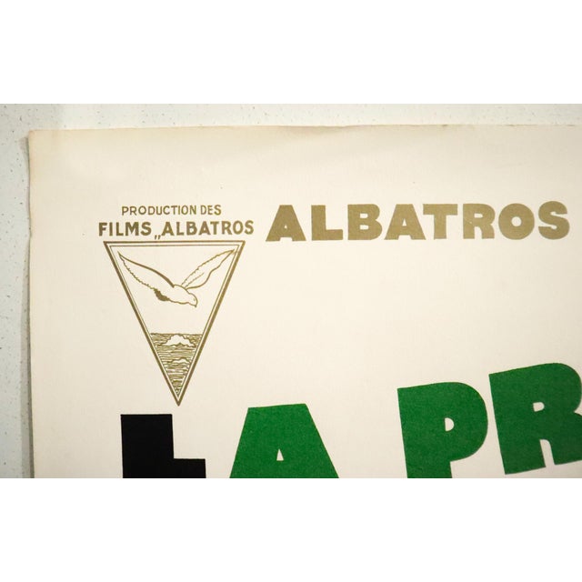 1926 French Movie Poster, La Proie Du Vent, René Clair (Horizontal) For Sale - Image 4 of 6