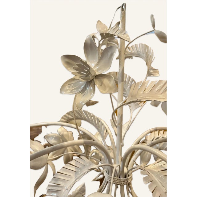 Mid 20th Century Italian Mid-Century Hollywood Regency Six Arm Chandelier For Sale - Image 5 of 6