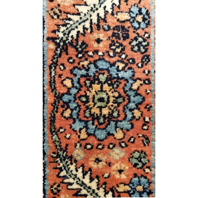 Persian Antique Persian Bakhshaish Carpet, Handmade Wool Rug, Ivory and Rust For Sale - Image 3 of 18
