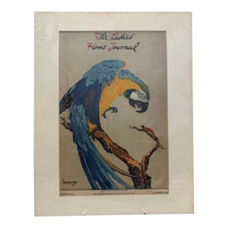 1919 Original the Ladies' Home Journal Cover, August, Carton Moore-Park, Art Deco, Matted For Sale