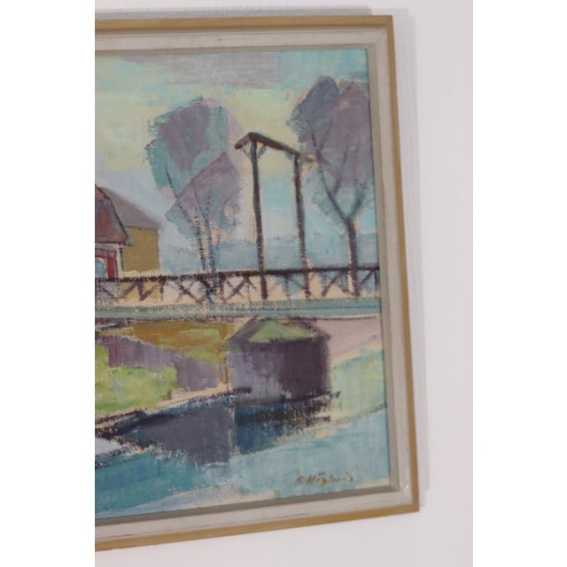 G. Höglund, Harbour Scene, 1960s, Oil on Canvas, Framed For Sale - Image 8 of 12