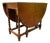 Vintage English Table Drop Leaf Gateleg Barley Twist Oval Dining Table For Sale