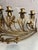Gold 19th-Century Style Gilt Wrought Iron Floral Candelabra Candle Holders – Pair For Sale - Image 8 of 9