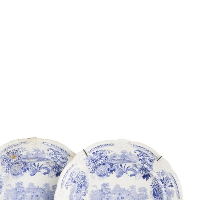 Faience Plates from Davenport, 19th Century, Set of 4 For Sale - Image 4 of 6