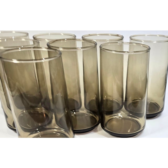 Tawny Mid-Century Tumblers- Set of 8 For Sale - Image 6 of 12