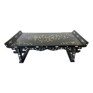 Antique Korean Sutra Desk Lacquer with Mother of Pearl Inlays Joseon Dynasty For Sale