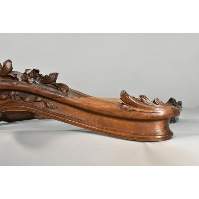 Large Louis XV French Bed Canopy in Walnut For Sale - Image 10 of 17