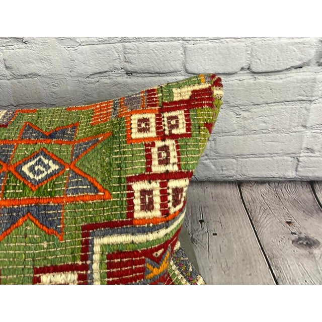 Turkish 16 x 24 Kilim Pillow Turkish Ottoman Opulence Pillow Cushion Cover For Sale - Image 3 of 4