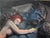 Woman Cuddling Gorilla on Unstretched heavy Canvas Good studio condition; raw edges as shown. See photos for scale....