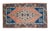 Front of Kitchen Sink Rug Hand Made Small Turkish Rug Bath Mat Faded Mini Rugs 2'2" X 3'10" For Sale - Image 6 of 14