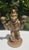 Plastic Vintage Monkey Candelabra Sculpture With Fez Hat, Aged Gold Finish For Sale - Image 7 of 11