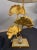 Late 20th Century Pair of Gilt Bronze Ginkgo Leaf Table Lamps With Shades For Sale - Image 11 of 13