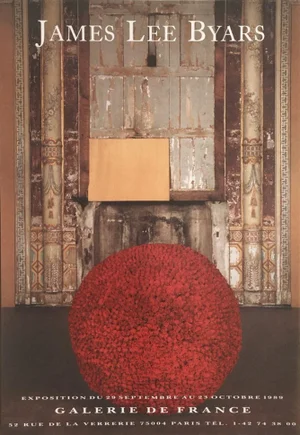 1980s James Lee Byars Galerie De France Poster