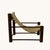 Wooden Armchair with Wool Seat, France, 1960s For Sale - Image 3 of 8
