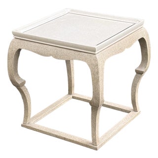 Marge Carson Sculptural End Table For Sale