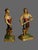 An antique pair of pirate figures in a bronzed and polychrome cast metal with "Bridge Park Hotel & Championship 1937 1938"...