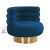 Naomi Navy Velvet Swivel Chair For Sale In Los Angeles - Image 6 of 9