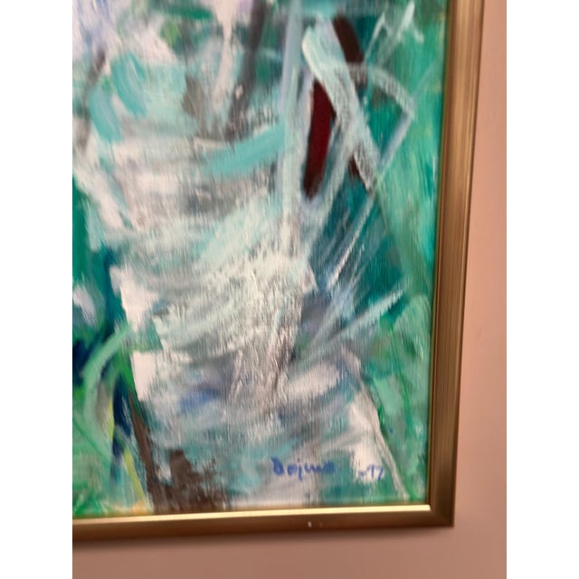 Kurt Dejmo, Mountain Forest White, 1997, Oil on Canvas, Framed For Sale - Image 6 of 18