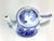 Shabby Chic Boho Heavy Blue & White Vintage Chinese Tea Pot For Sale - Image 3 of 12