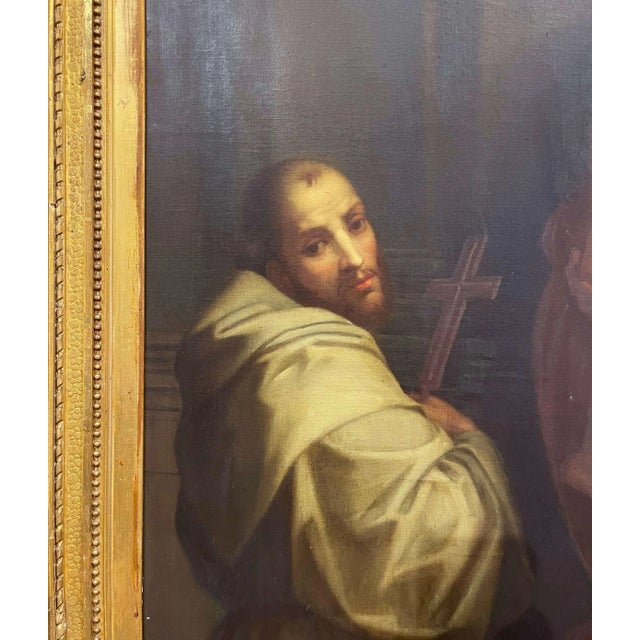 19th Century Italian “Madonna of the Harpies” Oil Painting After Del Sarto For Sale - Image 10 of 13